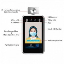 jvs frt p8 temperature detection facial recognition ip camera